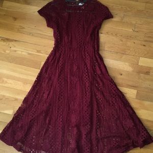 Adorable 40’s Style Lace Dress w/ Matching Slip